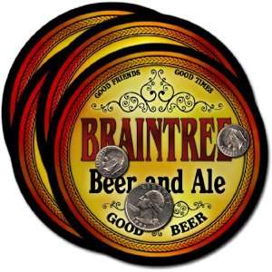 Braintree, MA Beer & Ale Coasters   4pk 