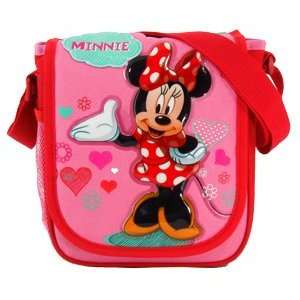  Disney Minnie mouse lunch bag w shoulder strap (pink 