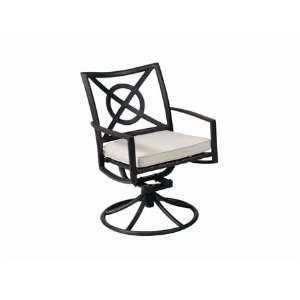   Arm Swivel Rocker Patio Dining Chair Rust Finish Patio, Lawn & Garden