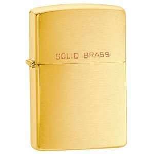  Zippo   Brushed Brass, Engraved