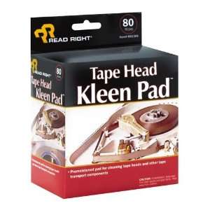  o Read/Right o   Tape Head Cleaning Pad, Pre Moistened, 80 