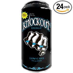 Knockout Lo Carb Energy Drink, 16 Ounce (Pack of 24)  