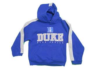 DUKE BLUE DEVILS YOUTH BLUE EMBROIDERED HOODED SWEATSHIRT NEW  