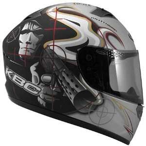  KBC VR 2 Gun Duo Full Face Helmet X Small  Silver 