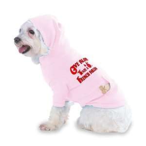 Give Blood Tease a French Bulldog Hooded (Hoody) T Shirt with pocket 