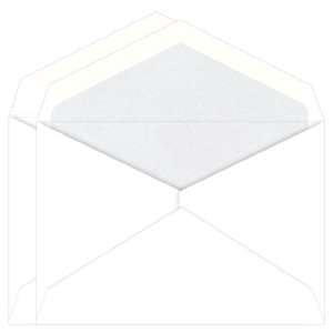  Stardream Lined Double Envelopes   White Crystal (50 Pack 