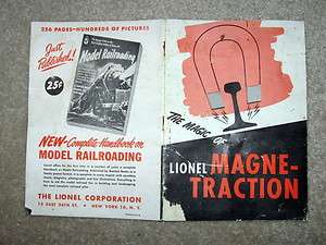 1950 LIONEL TRAINS THE MAGIC OF LIONEL MAGNE TRACTION GOOD  