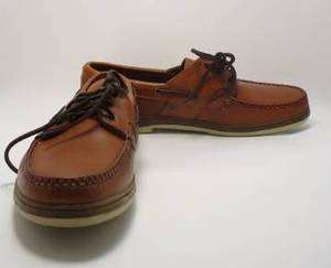 ALLEN EDMONDS Key Largo Brown Leather Boat Deck Shoes Oxford Loafer 