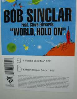 Bob Sinclar   World, Hold On 12 sealed new Ralphi Rosario Rosabel 