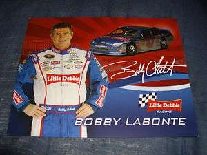 2011 BOBBY LABONTE #47 LITTLE DEBBIE NASCAR POSTCARD  