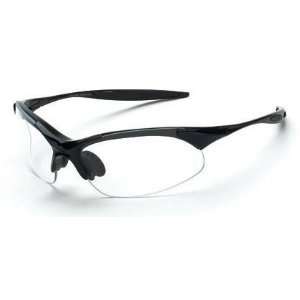 Crossfire 1524 Cobra Shiny Black Frame Safety Sunglasses 