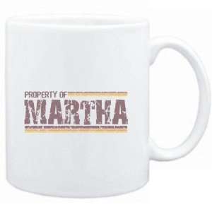  Mug White  Property of Martha   Vintage  Female Names 