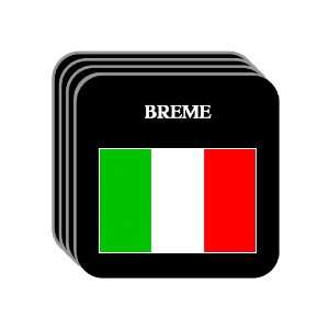  Italy   BREME Set of 4 Mini Mousepad Coasters 