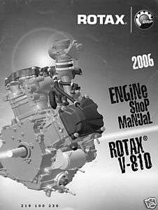 2006 BOMBARDIER ATV ROTAX ENGINE V 810 SHOP MANUAL  