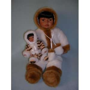    American Indian Mother and Baby Porcelain Dolls Masak Toys & Games