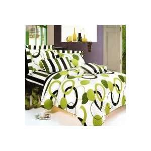  Blancho Bedding   [Artistic Green] Luxury 10PC MEGA Bed In 