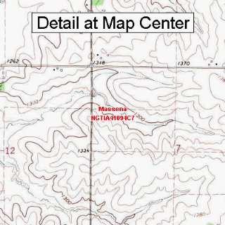   Quadrangle Map   Massena, Iowa (Folded/Waterproof)