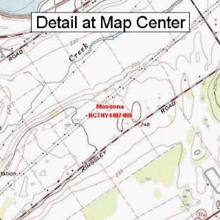  USGS Topographic Quadrangle Map   Massena, New York 