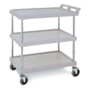   Utility Cart Standard Ledge Three Shelf 20 x 30 Grey