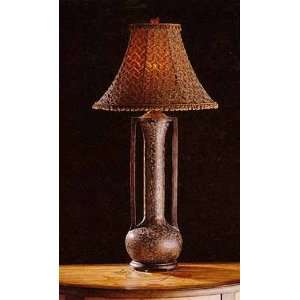  Cinnamon Brick Copper Poly Table Lamp