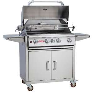  Bull Angus 4 burner Stainless Steel Natural Gas Grill On 
