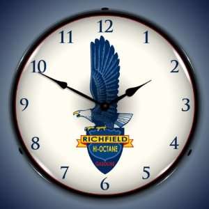  Richfield Oil Eagle Lighted Wall Clock 
