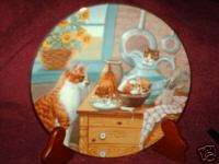 Hamilton collector plate cat/kittens   Table Manners by Gerardi  