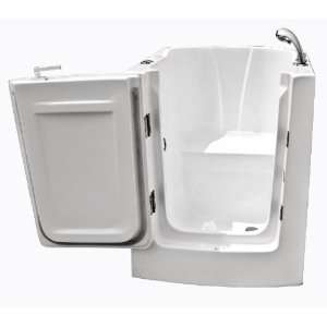   32 Walk In Freestanding Soaking Tub with 15 ADA Compliant Seat a