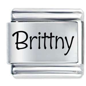  Name Brittny Gift Laser Italian Charm Pugster Jewelry