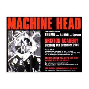  MACHINE HEAD Brixton Academy 8th December 2001 Music 