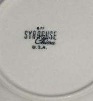 SYRACUSE CHINA FLORAL COLONIAL PLATE 5 3/8  