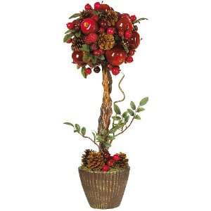 New Nearly Natural Holiday Ball Topiary Elegant Realistic Look Feel 