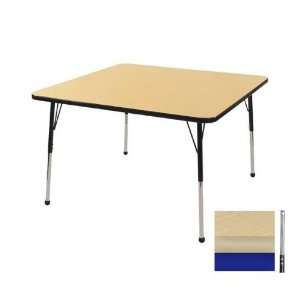  Preschool Table in Maple Edge Banding Maple, Leg Color Blue, Leg 