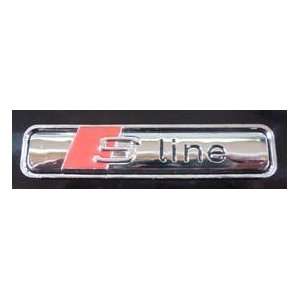  S Line emblem. Automotive