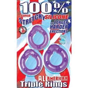  All american triple rings purple