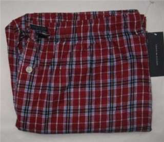 Tommy Hilfiger Mens Lounge Pants Pajama Bottoms XXL 2XL Red & Navy NWT 