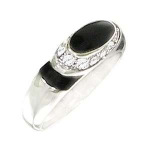  T3 Tqw299246ZCH Black Onyx Ring Design with Diamond 