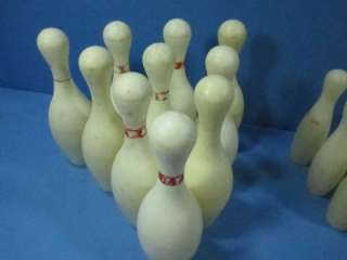 TWO VINTAGE PLASTIC BOWLING GAME SETS LARGE & SMALL PEER PRODUCTS 