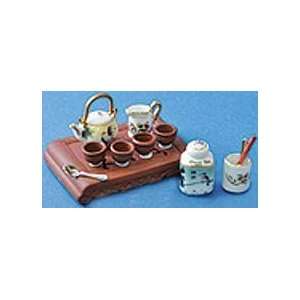  Miniature 10 Pc. Asian Tea Set by Reutter Porzellan sold 