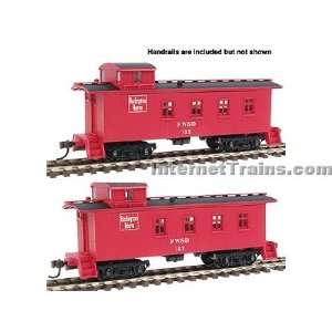    Run Wood 4 Window Caboose 2 Pack   Fort Worth & Denver Toys & Games