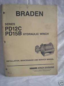 Paccar Winch Braden PD12C PD15B Service Manual  