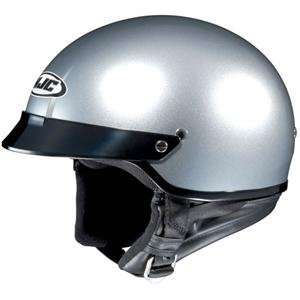  HJC CS 2N Solid Helmet   Small/Light Silver Automotive