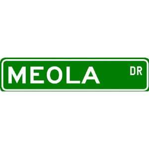 MEOLA Street Sign ~ Personalized Family Lastname Sign ~ Gameroom 
