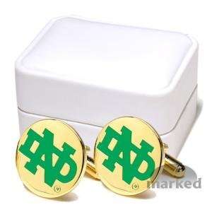   Irish NCAA Logod Executive Cufflinks w/ Jewelry Box