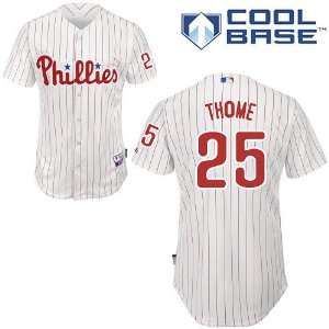 Philadelphia Phillies Jim Thome Authentic Home Cool Base 