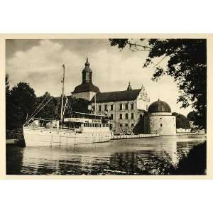  1935 Gota Canal Vadstena Castle Sweden Architecture 