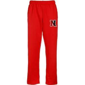   Northeastern Huskies Logo Applique Sweatpants   Red