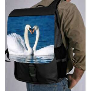  Swans in Love Design Back Pack   School Bag Bag   Laptop 