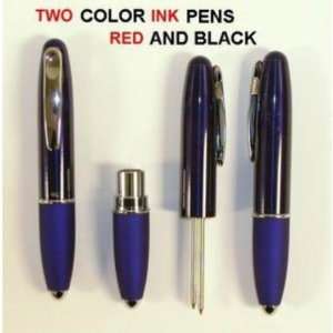  Metal 2 Color Mini Bullet Style Pen Case Pack 72   651605 