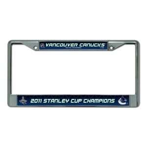  NHL Vancouver Canucks Stanley Cup Champions Chrome Frame 